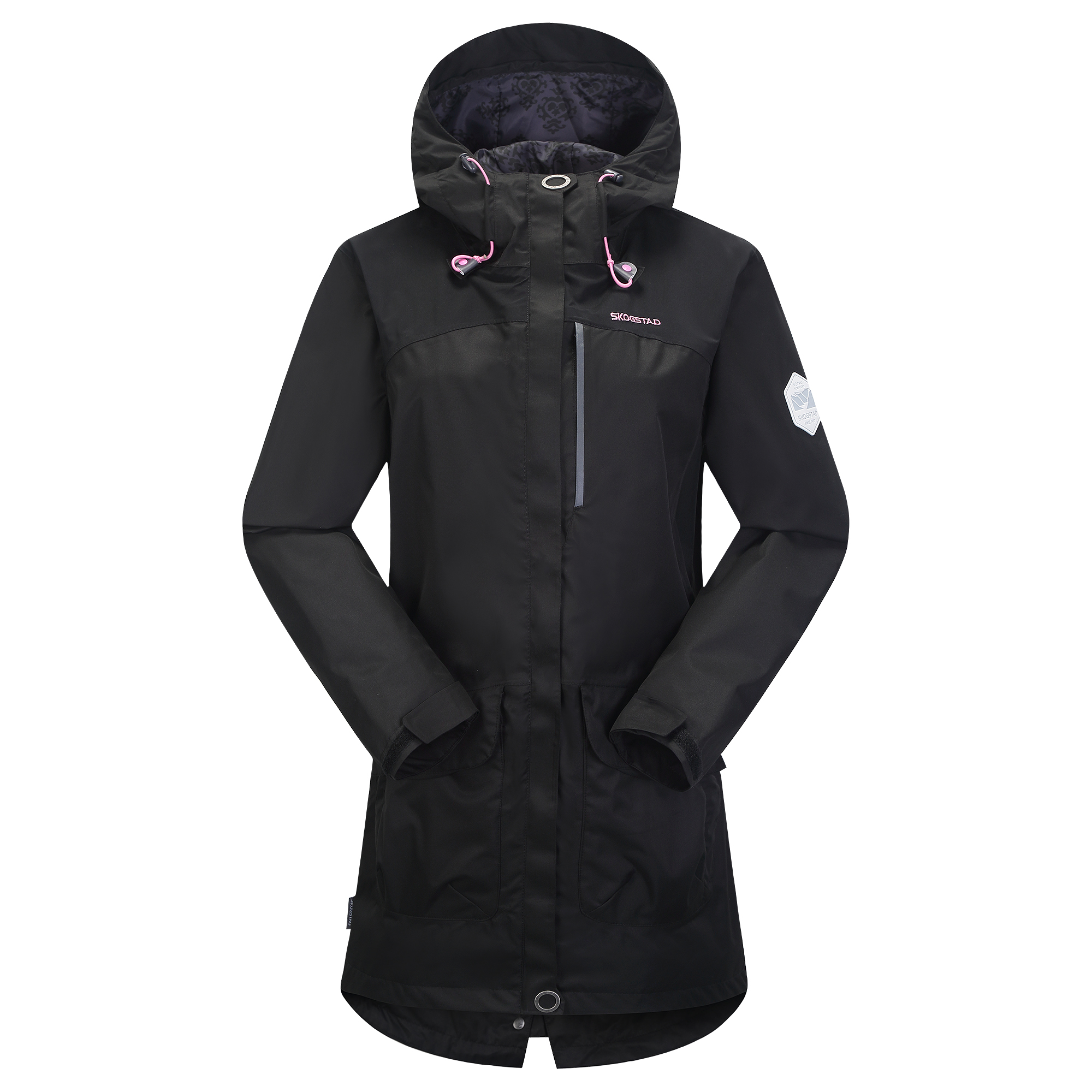 Womens waterproof black parka coat Clearance