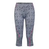 Kollen Womens Capri Leggings Storm Grey Print