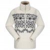 Norefjell Wool Blend Half-zip White Sand
